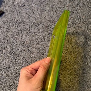 Fluorescent transparent yellow square iPhone 11 case